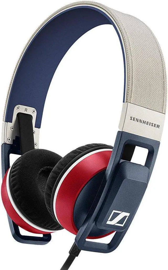 Alt view image 4 of 6 - Sennheiser Urbanite On-Ear Headphones with iPhone Controls (Red/Blue)