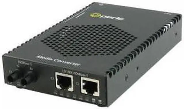 Main image of Perle 05083034 S-1110DPP-M2ST05 POE+ MED CVTR (2)10/100/1000T-1000SX 550M 2ST