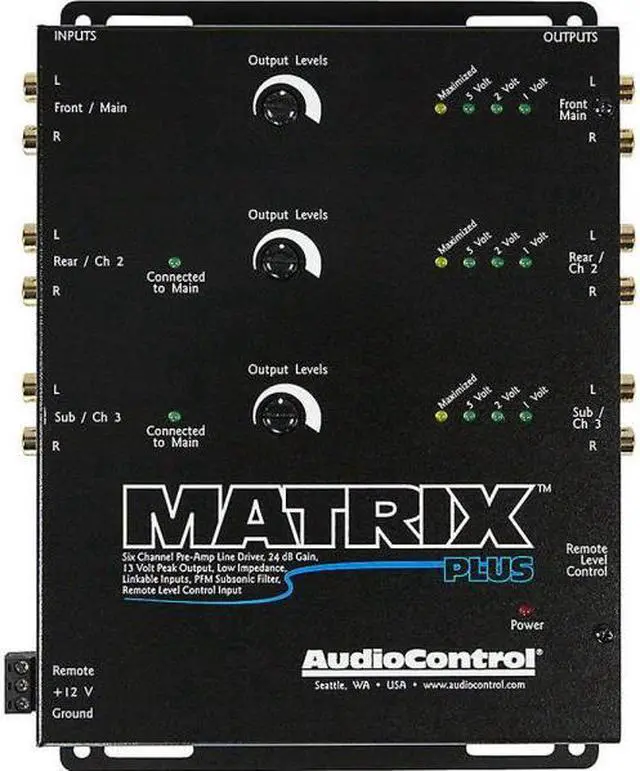 Alt view image 4 of 20 - Audiocontrol MATRIX PLUS 6-channel Line Driver