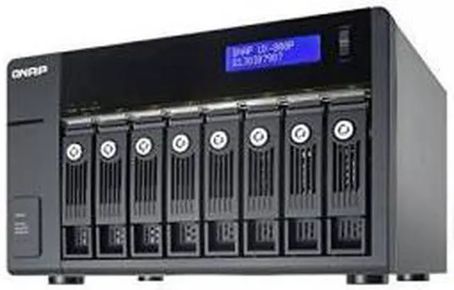 Alt view image 6 of 7 - QNAP Storage Expansion Enclosure UX-800P 8 x Hot-swappable tray with key lock without HDD