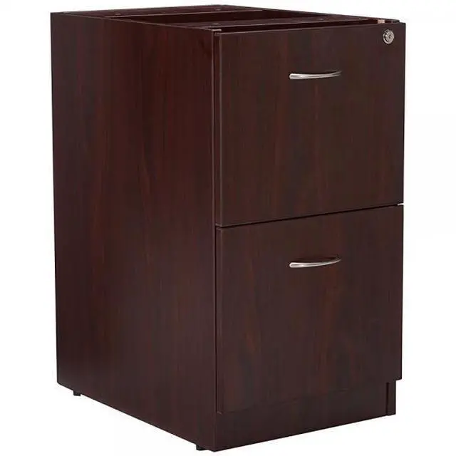 Main image of Lorell Fixed Pedestal F/F 16"x22"x28-1/4" Mahogany 69605