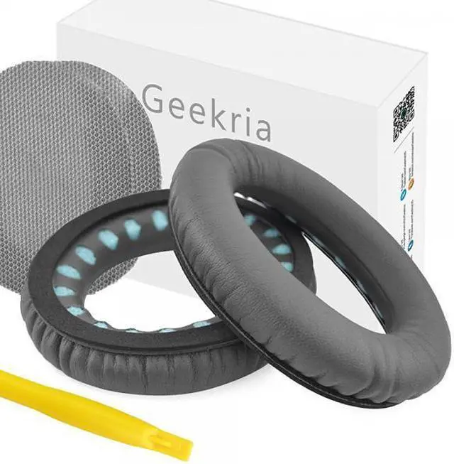Main image of Geekria Replacement Ear Pads for Bose QuietComfort 35, QC35, QC25, QC2, QC15, Around-Ear AE2, AE2i, AE2w Headphones (Dark Gray)