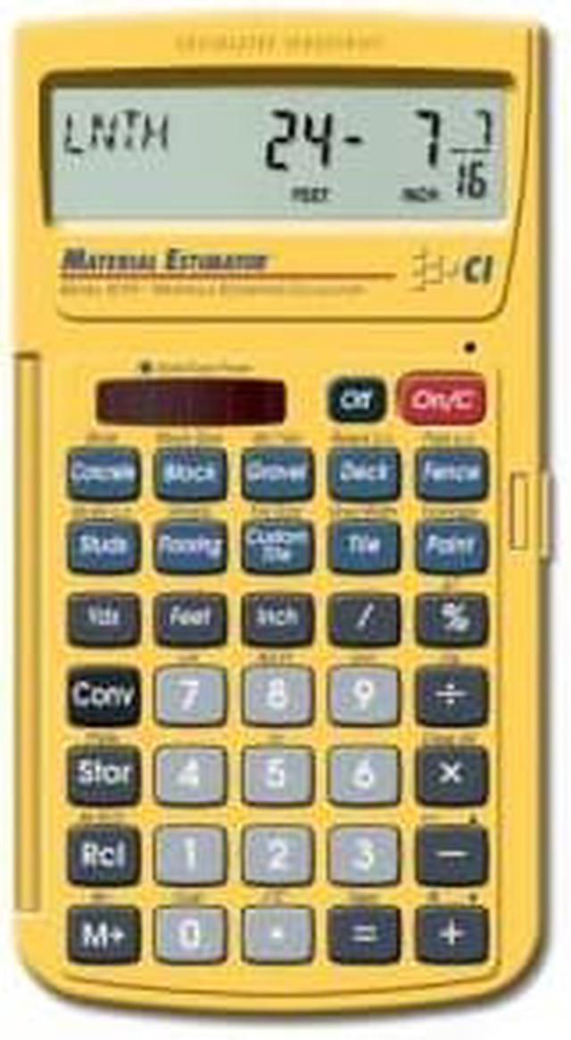 Alt view image 6 of 14 - Material Estimator CALCULATED INDUSTRIES 4019