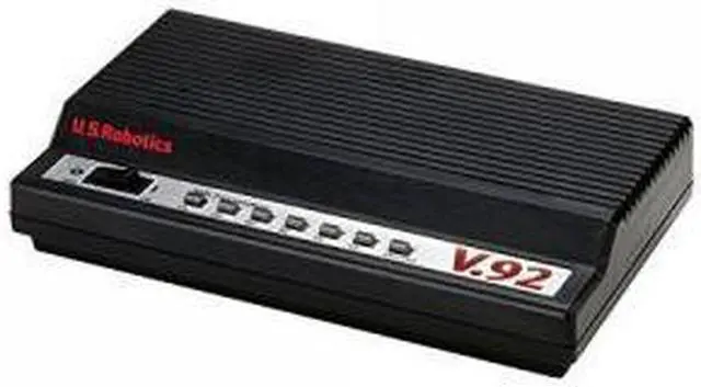 Main image of US Robotics V.92 USR5686E External Modem + Fax, 56K