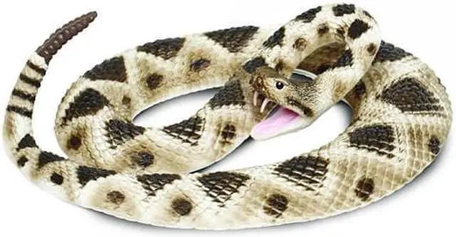 Alt view image 3 of 9 - Eastern Diamondback Rattlesnake Incredible Creatures Figure Safari Ltd