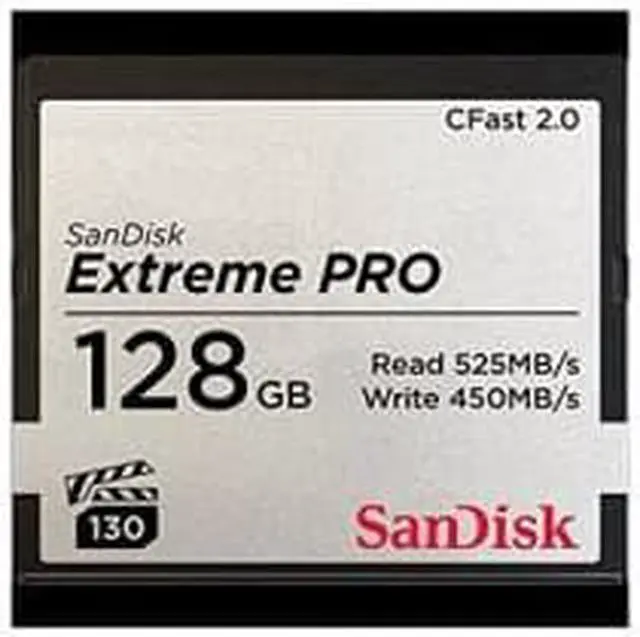 Alt view image 6 of 17 - SanDisk - SDCFSP-128G-A46D - SanDisk Extreme Pro 128 GB CFast Card - 525 MB/s Read - 450 MB/s Write - Lifetime Warranty