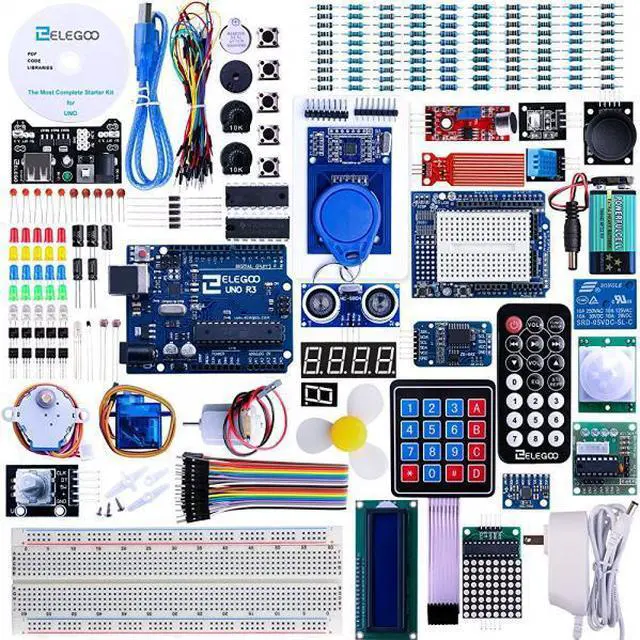 Alt view image 7 of 14 - Elegoo For Arduino UNO R3 Project Most Complete Starter Kit w/ Tutorial for  MEGA2560 UNO NANO (63 Items)