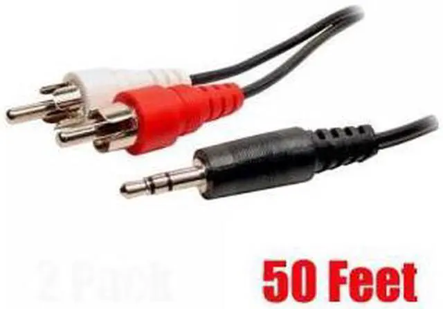 Main image of iMBAPrice® 50 Feet 3.5mm Stereo Male to Two RCA Male Splitter Cable