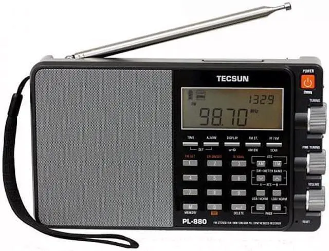 Main image of Tecsun PL880 Portable Digital PLL Dual Conversion AM/FM, Longwave & Shortwave Radio with SSB (Single Side Band) Reception