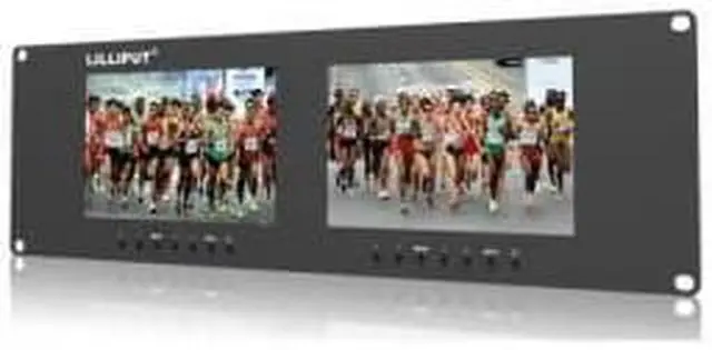 Alt view image 5 of 6 - LILLIPUT RM-7024 Dual 7" 3RU Rack Monitors 800X480 With dual 7” screens and dual Dual VGA, Video & DVI in/outputs by LILLIPUT OFFICIAL SELLER :VIVITEQ