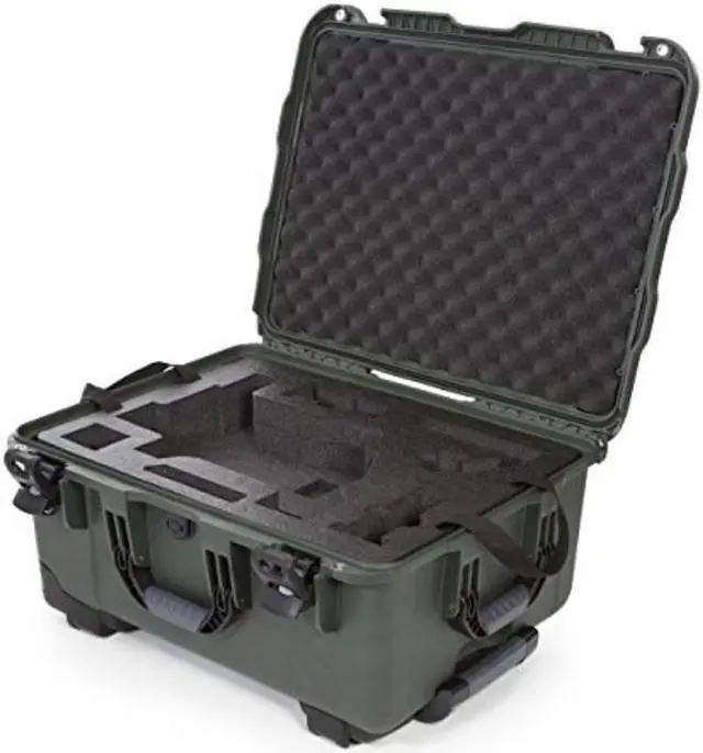 Main image of Nanuk Ronin M Waterproof Hard Case with Wheels and Custom Foam Insert for DJI Ronin M Gimbal Stabilizer Systems - 950-RON6 Olive