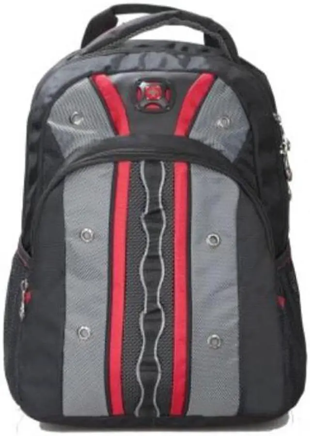 Alt view image 3 of 4 - Wenger SwissGear VALVE 16" Laptop Notebook Computer & iPad Ready Backpack - Red