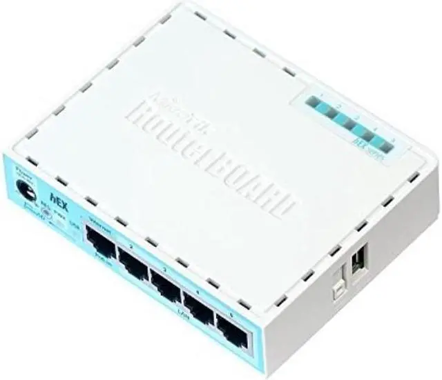 Alt view image 2 of 15 - Mikrotik hEX RB750Gr3 Router with 5x Gigabit Ethernet Ports 1x USB Port and 1x microSD Slot