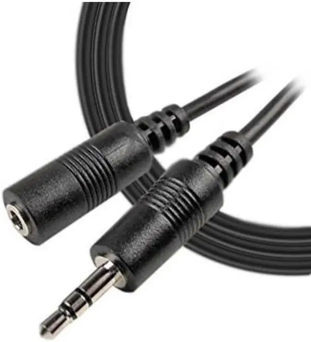Main image of imbaprice 12 feet professional quality nickel plated 3.5 mm male/female stereo audio extension cable