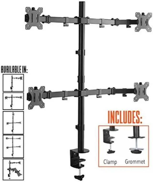Alt view image 7 of 14 - Stand Steady Quad Monitor Arm