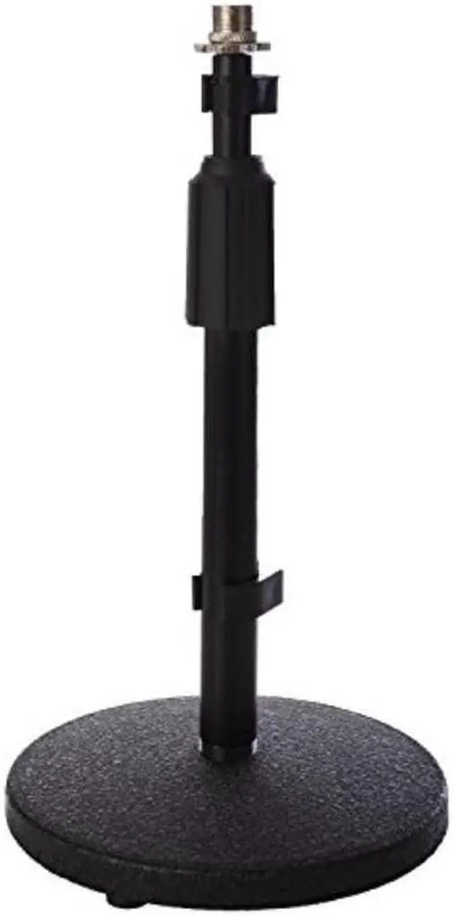 Alt view image 2 of 3 - LyxPro DKS-1 Adjustable Height Microphone Desk Stand Weighted Base 3/8"-5/8"
