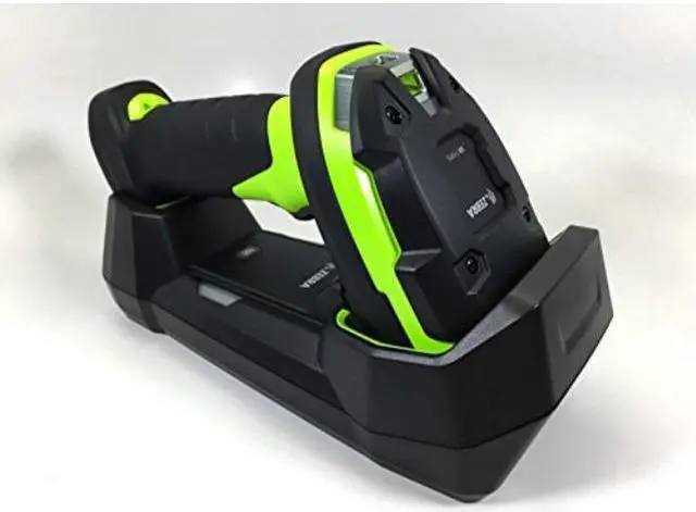 Main image of zebra ds3678sr ultrarugged cordless 2d/1d barcode scanner/linear imager kit, bluetooth, fips, vibration motor, includes cradle, power supply and heavyduty shielded 7 ft usb cable cbau42s07par
