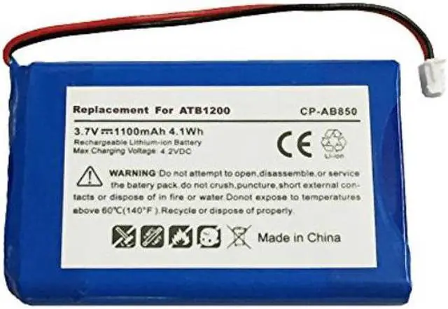 Alt view image 2 of 2 - Replacement ATB-850 ATB-950 ATB-1200 Battery for RTI T1 T2 T2+ T2-B T2-C T2-Cs T3 T3-V & TheaterTouch Universal Remote Controllers