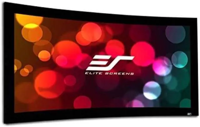 Alt view image 8 of 9 - Elite Screens CURVE92WH2 Lunette 2 Series 92" 16:9 Fixed Frame Projection Screen
