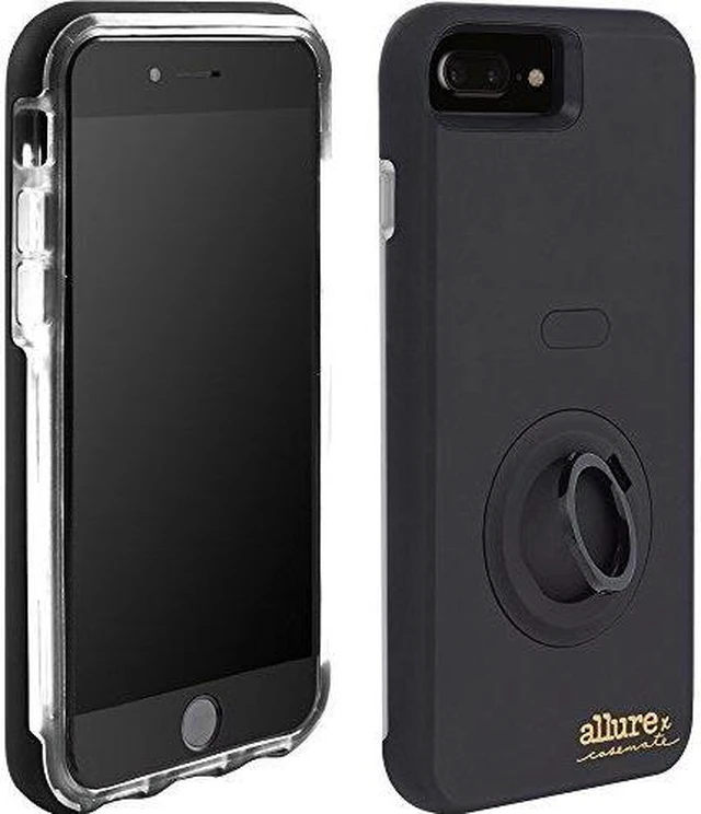 Alt view image 2 of 5 - Case-Mate Allure Selfie Case for iPhone 8 Plus, iPhone 7 Plus - Black