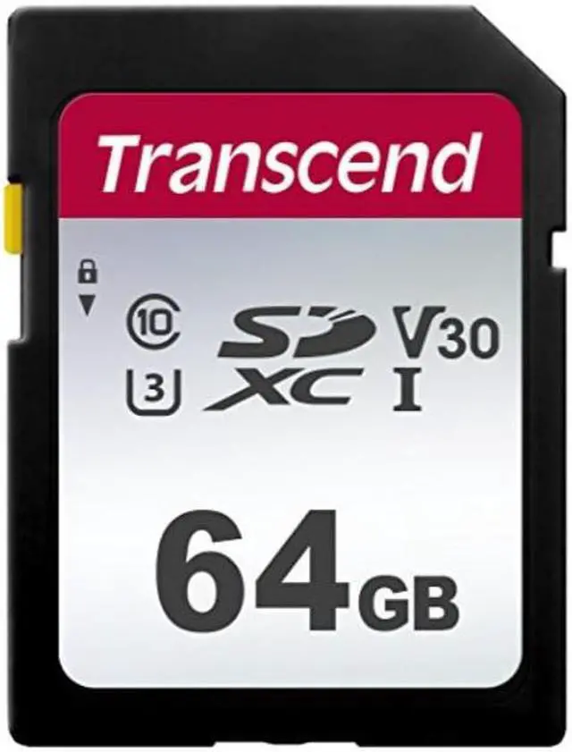 Main image of Transcend TS64GSDC300S 64GB UHS-I U3 SD Memory Card