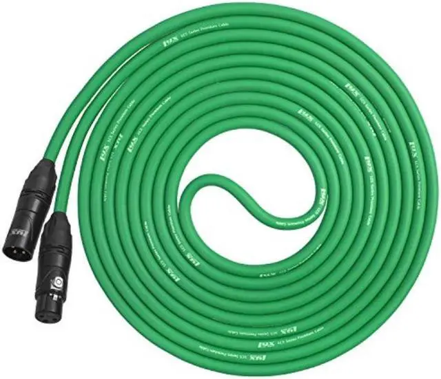Alt view image 5 of 6 - LyxPro Balanced XLR Cable 6 ft Microphone Cable, Powered Speakers , Green