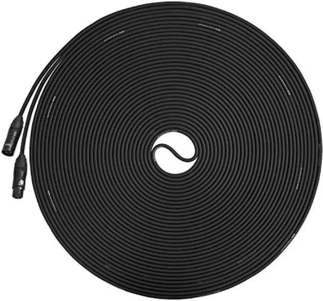 Alt view image 8 of 9 - LyxPro XLR Microphone Cable 100 Ft xlr cable for Microphones and Devices, Black