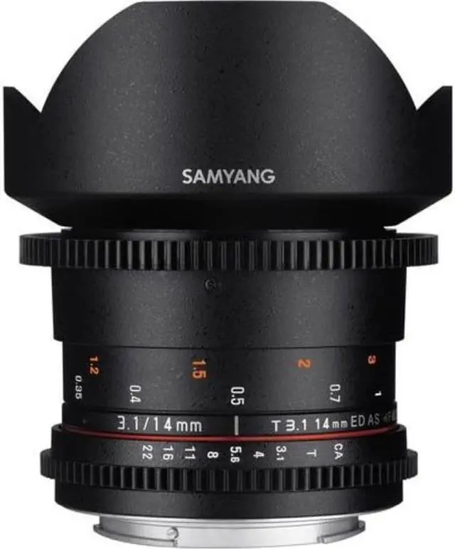 Alt view image 2 of 2 - Samyang SYDS14M-N VDSLR II 14mm T3.1 Wide-Angle Cine Lens for Nikon (FX) Cameras