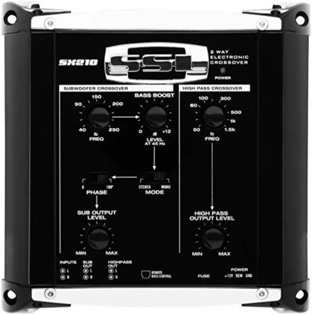 Main image of Sound Storm SX210 2 way Car Electronic Crossover with Remote Subwoofer Control