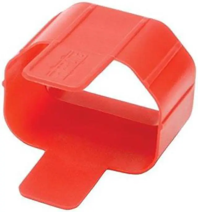 Main image of Tripp Lite PLC13RD PDU Plug Lock Connector C14 Power Cord to C13 Outlet, Red - 100 Pack