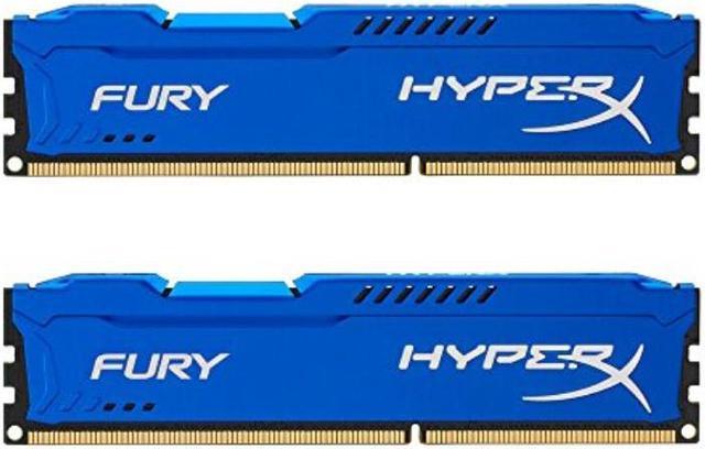 Kingston HyperX FURY Kit (2x8GB) 1600MHz DDR3 CL10 DIMM - Blue (HX316C10FK2/16) Desktop Memory - Newegg.com