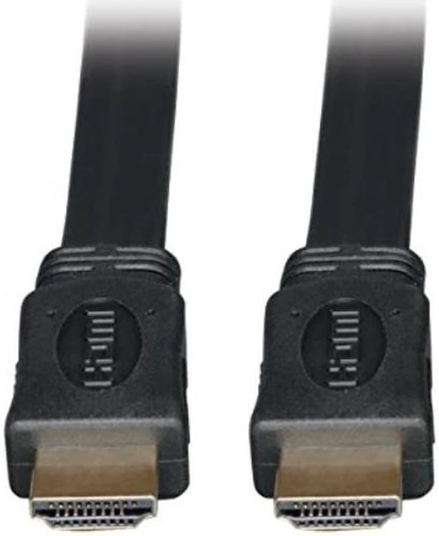 Main image of Tripp Lite High Speed HDMI Flat Cable, Ultra HD 4K x 2K, Digital Video with Audio (M/M), Black, 6-ft. (P568-006-FL)