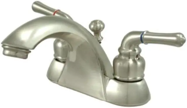 Alt view image 2 of 3 - Kingston Brass KB2628 4 Inch Center Lavatory Faucet - Satin Nickel