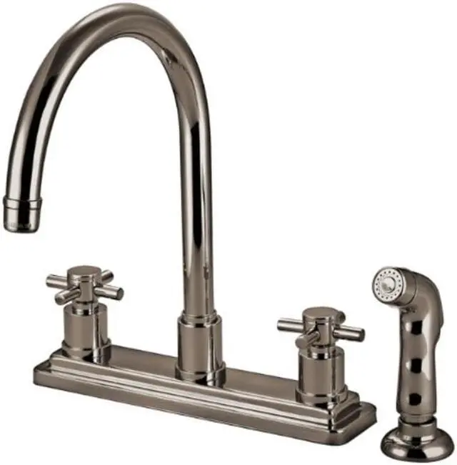 Main image of Kingston Brass KS8798DX CONCORD Two Handle Kitchen Faucet with Matching Finish P