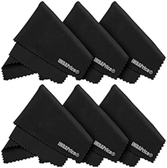 Main image of imbaprice 6 pack 7"x6" premium microfiber cleaning cloths for ipads/iphones/tablets/lcd monitor/tv/eye glasses/samsung/htc/lg cell phone/laptop/lcd tv screens and more