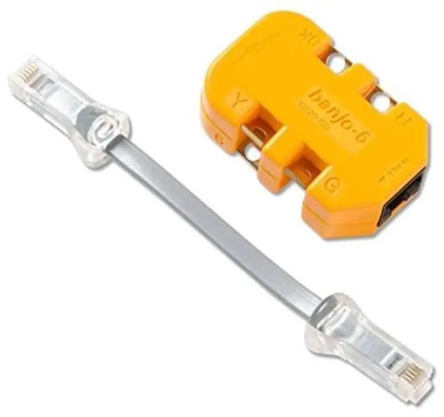 Alt view image 2 of 2 - FLUKE Networks 10220101 6 Wire Modular Adapter w/K-plug Banjo
