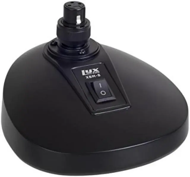 Alt view image 4 of 6 - LyxPro Microphone Desktop Base XLR socket for Podium & Gooseneck Microphones