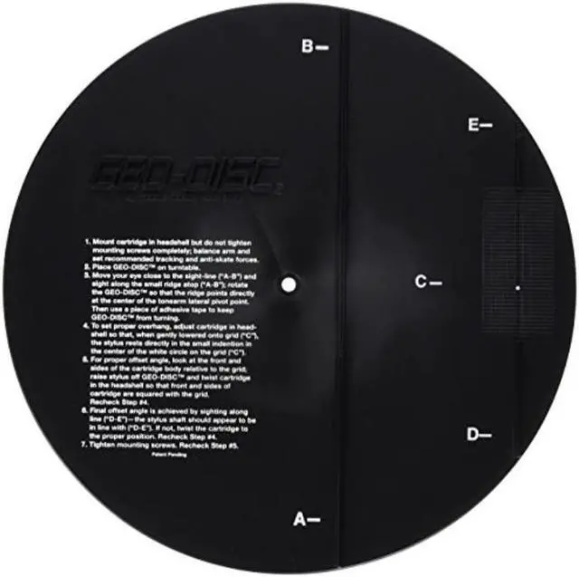 Alt view image 2 of 3 - Mobile Fidelity GEODISC Phono Cartridge Alignment Tool for Turntables