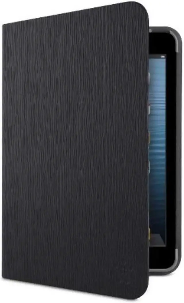 Alt view image 2 of 8 - Belkin FormFit Textured Protective Case Stand for iPad mini (Blacktop)