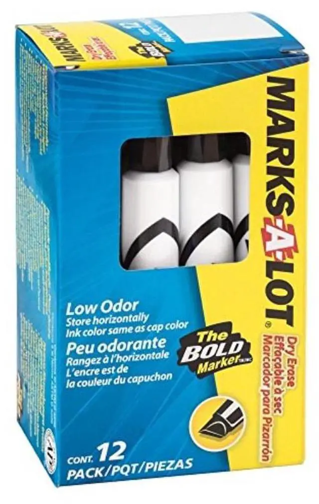 Alt view image 5 of 13 - Avery Marker,Dry-Erase,Bk 24408