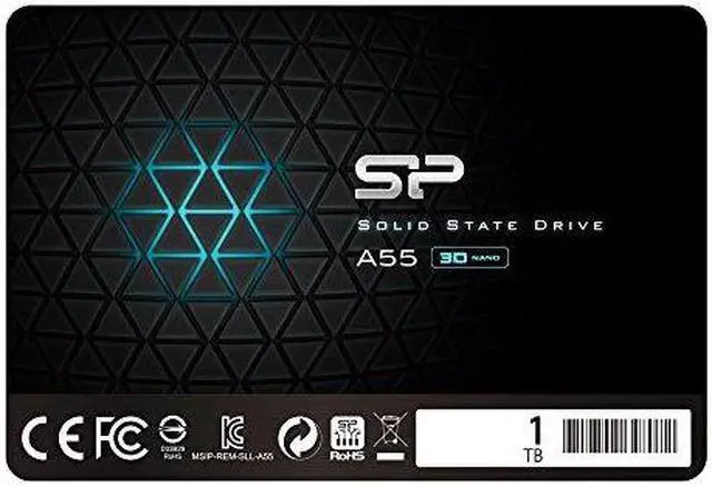 Main image of silicon power 1tb ssd 3d nand a55 slc cache performance boost sata iii 2.5" 7mm 0.28" internal solid state drive sp001tbss3a55s25