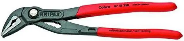 Alt view image 6 of 9 - KNIPEX 87 51 250 10" Knipex Cobra ES Water Pump Pliers Extra-Slim, Plastic Grip