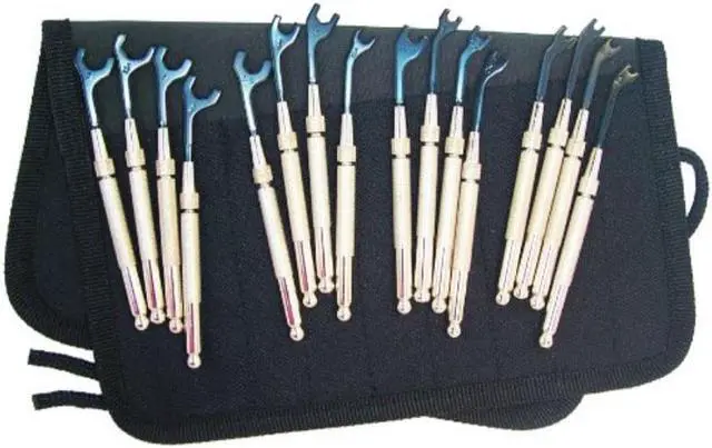 Alt view image 3 of 3 - MOODY TOOL 57-0122 Open End Wrench Set,SAE/Metric,16 Pc