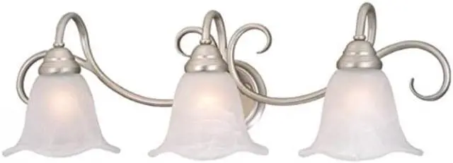 Alt view image 2 of 11 - Vaxcel Bella 3L Vanity Light Brushed Nickel - BL-VLD003BN