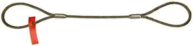 Alt view image 2 of 5 - LIFT-ALL 12IEEX8 Sling, Wire Rope, L8Ft, VLL5000Lb, Dia1/2In