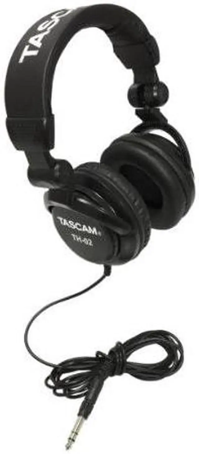 Alt view image 7 of 20 - TASCAM TH-02 Recording Studio Headphones Black