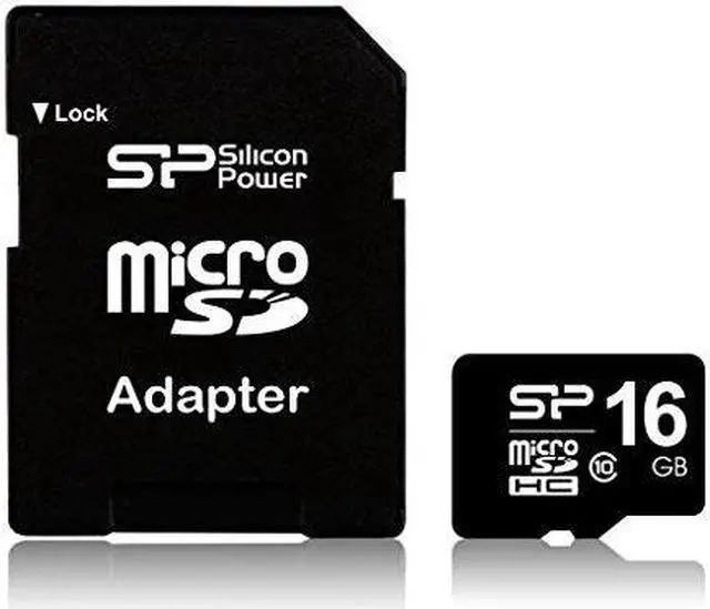 Alt view image 4 of 7 - Silicon Power 16GB microSD Memory Card SDHC Class 10 w/ SD adapter Model SP016GBSTH010V10SP