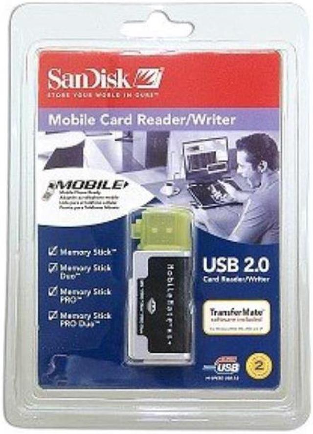 sandisk sddr107a10m mobilemate ms+ usb 2.0 mobile card reader
