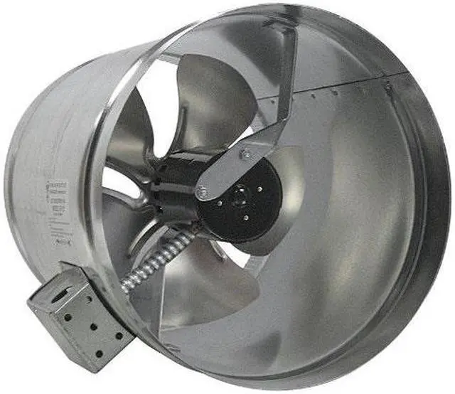 Alt view image 3 of 4 - Axial Duct Booster, Galvanized Steel