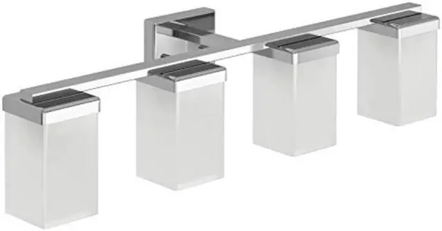 Main image of moen yb8864ch 90 degree four globe bath lighting, chrome